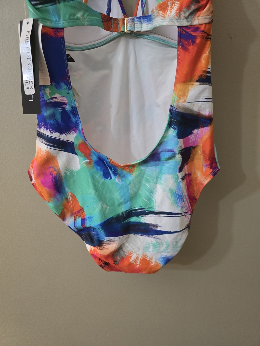 La Blanca Multicolor One-Piece Swimsuit Women Size 10 - Picture 7 of 10